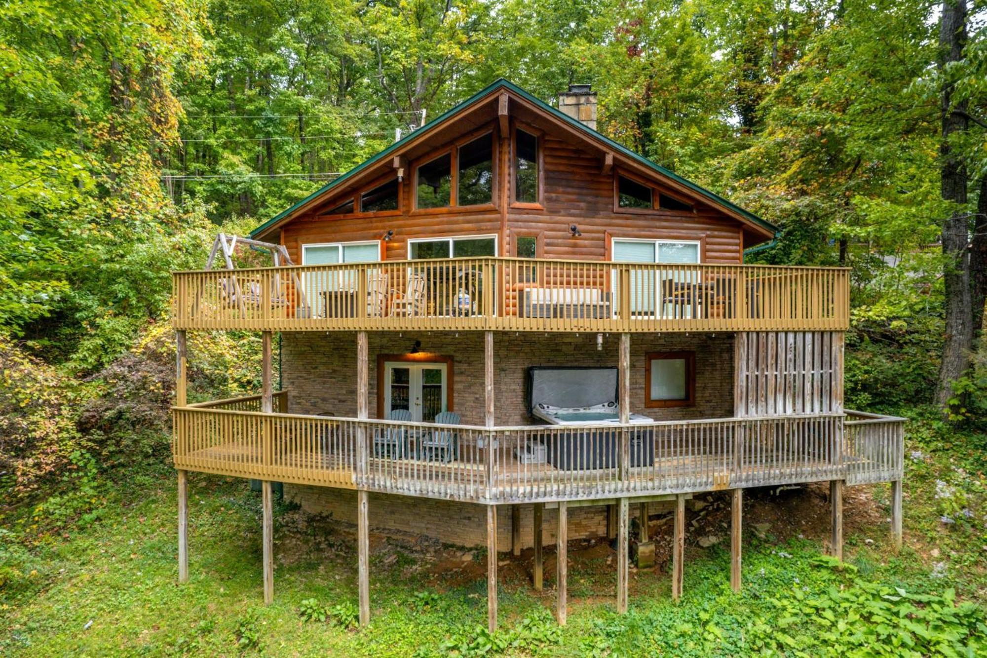 Grand Ole Chalet - Mt Viewsfireplacefirepitarcade Gatlinburg Exteriör bild