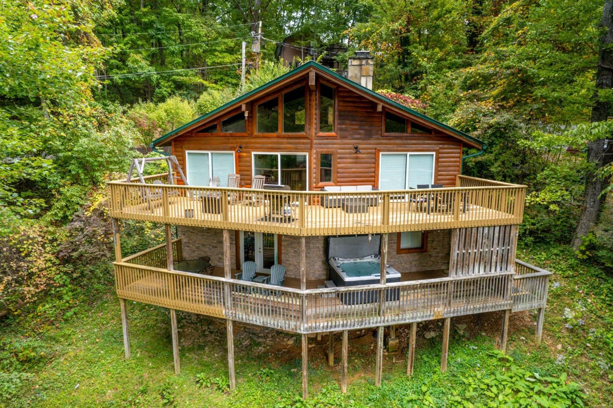 Grand Ole Chalet - Mt Viewsfireplacefirepitarcade Gatlinburg Exteriör bild